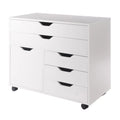 White 3 Section Mobile Storage Cabinet I964036