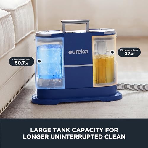 Portable Carpet and Upholstery Cleaner, 50.7oz Water Tank, Blue N730813