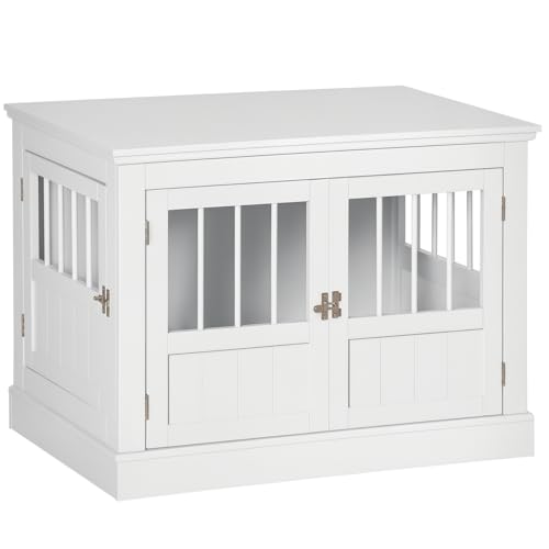 Dark Gray Wooden Dog Crate End Table G4842