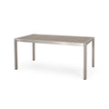 Outdoor Aluminum Dining Table with Faux Wood Top B92106