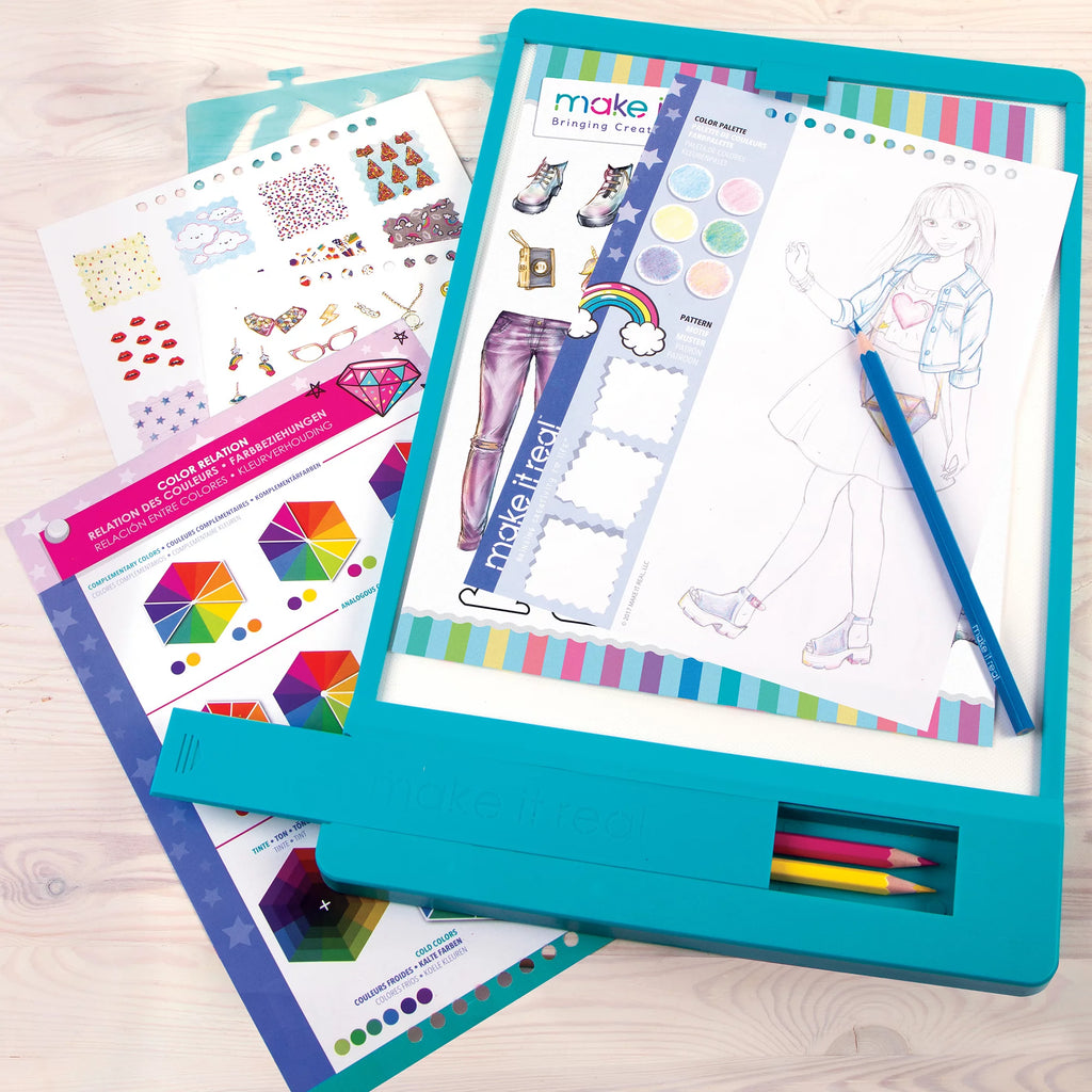 Fashion Design Tracing Light Table 8 Piece Kit D32748