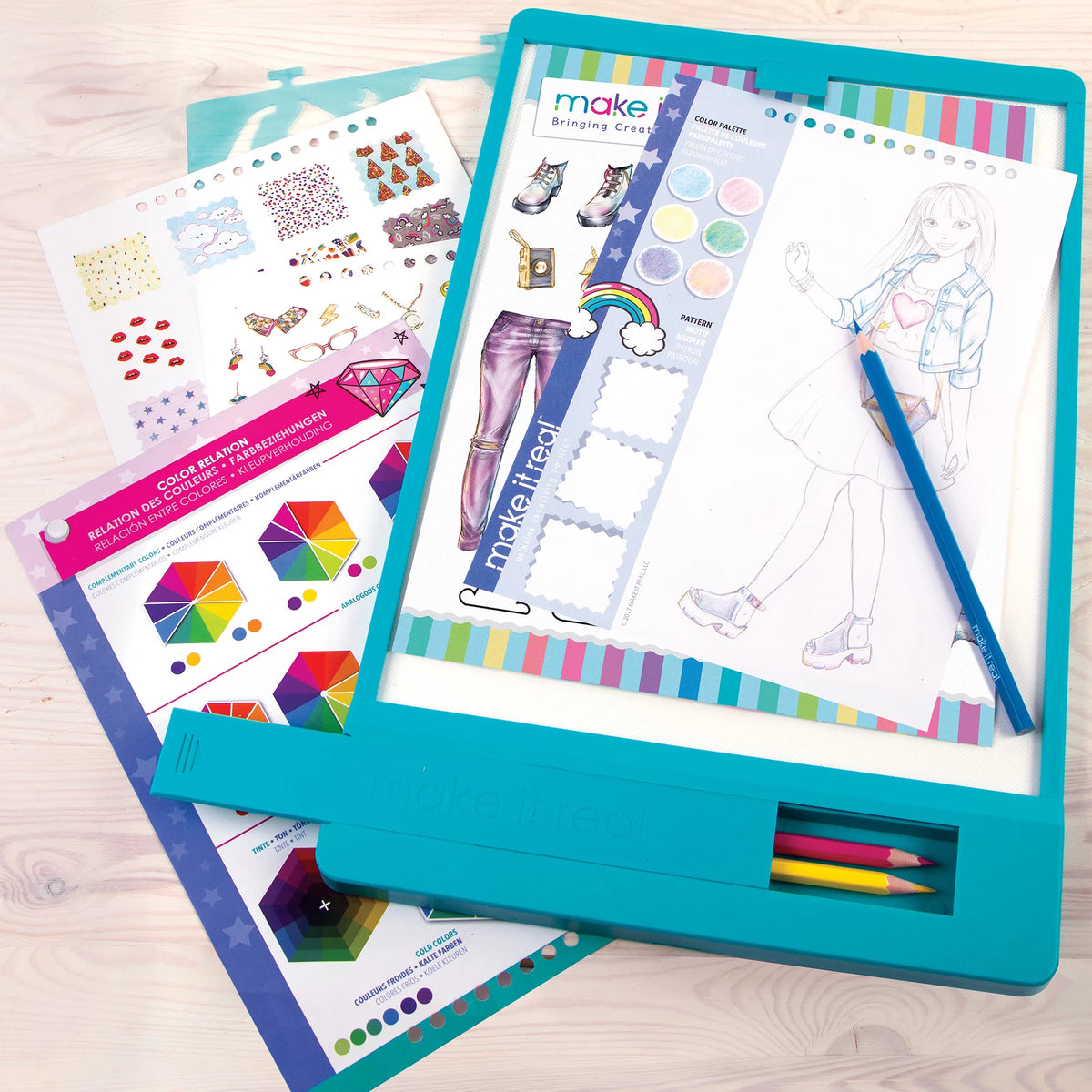 Fashion Design Tracing Light Table 8 Piece Kit D32748