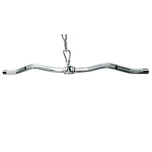 Cable Machine Attachment Curl Pulldown Barbell Revolving Bar L230