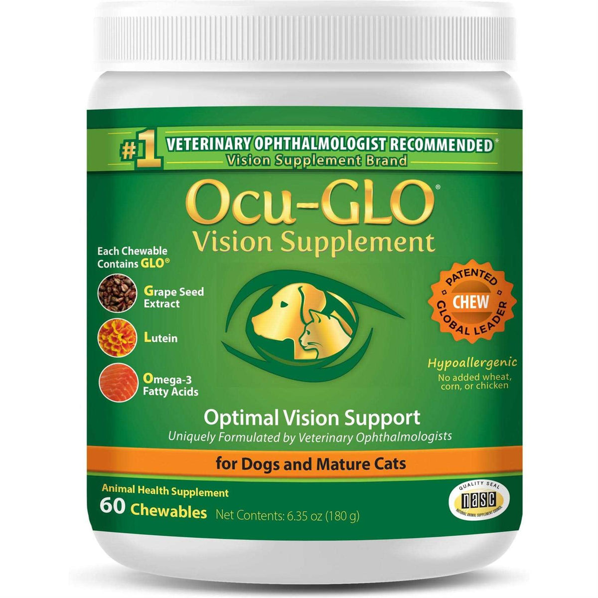 Vision Supplement Chewables for Dogs and Cats E3939