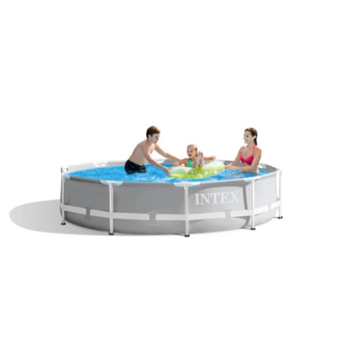 10ft x 30in Prism Frame Above Ground Swimming Pool with Filter Pump S939579