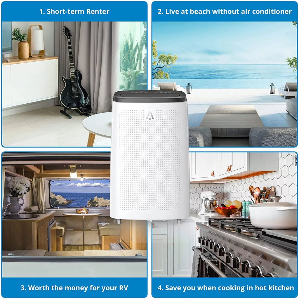 14,000 BTU 3-IN-1 Portable Air Conditioner with Dehumidifier and Fan A55912