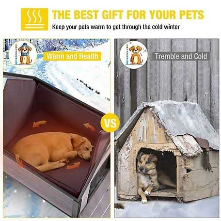 Insulated Large Dog House with Liner Y849