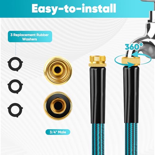 50ft Non-Expanding Kink-Free Garden Hose M365422
