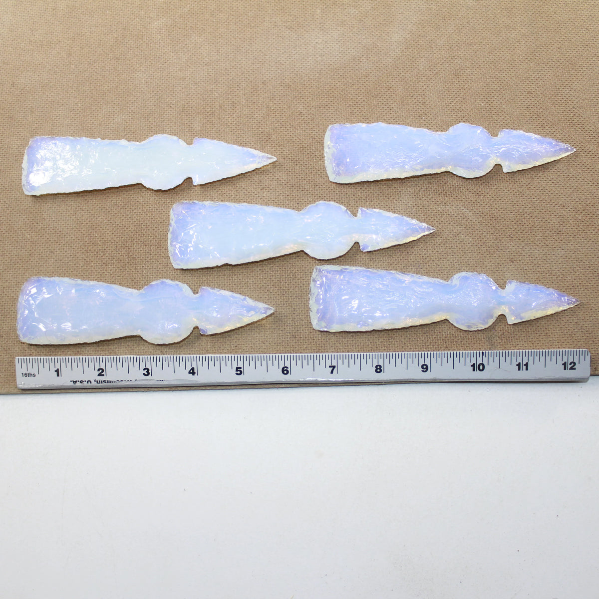 Opalite Ornamental Tomahawk Heads Q543