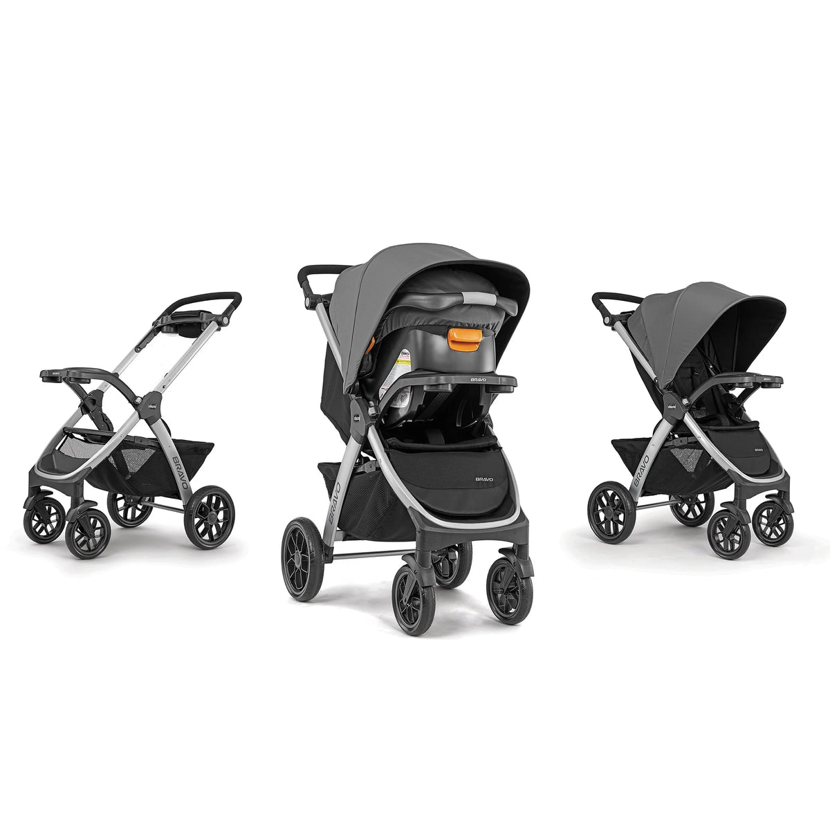 Black Stroller with Infant Car Seat C747