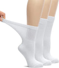 Bamboo Loose Fit Diabetic Crew Socks, 3 Pairs W124350