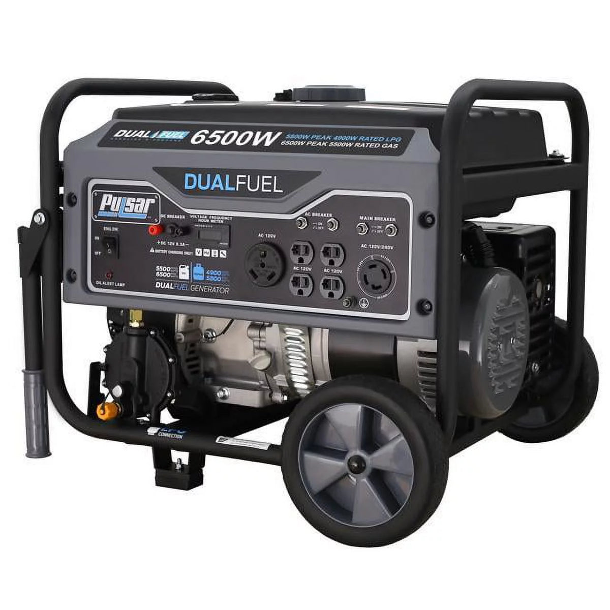 Heavy Duty Portable Dual Fuel Generator, 12,000 Watt G481