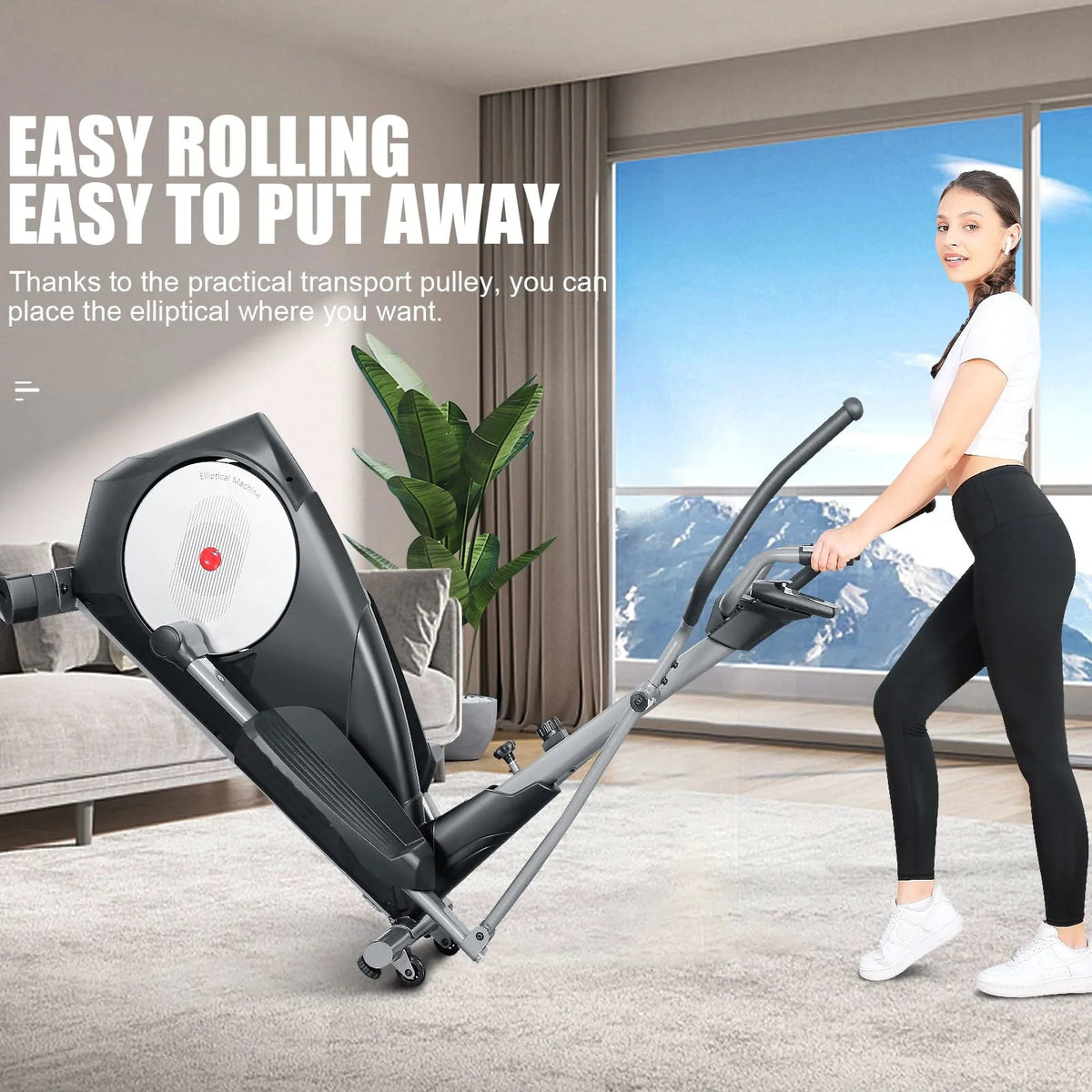 Elliptical Machine with 22 Resistance Levels, LCD Display A977118