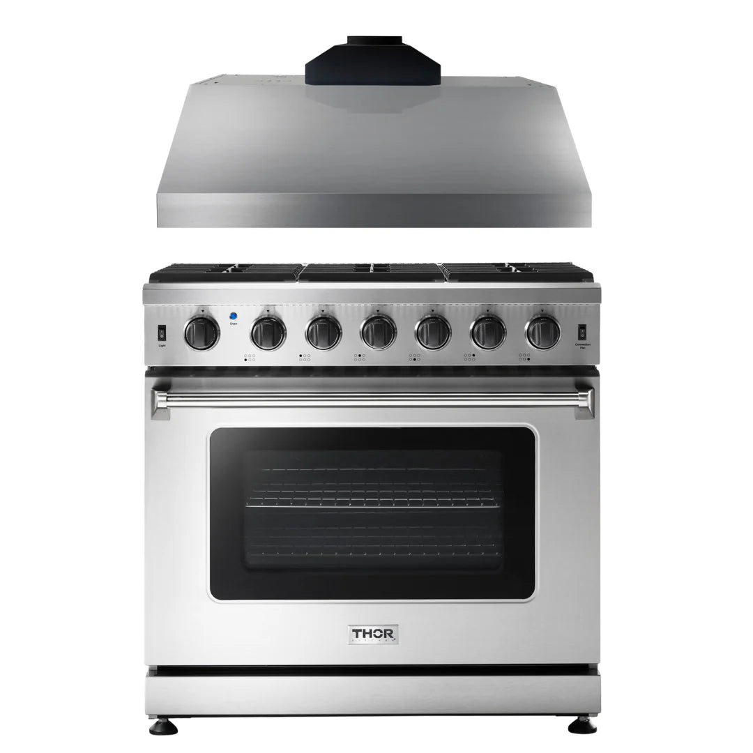 36 Gas Range and Range Hood U50045