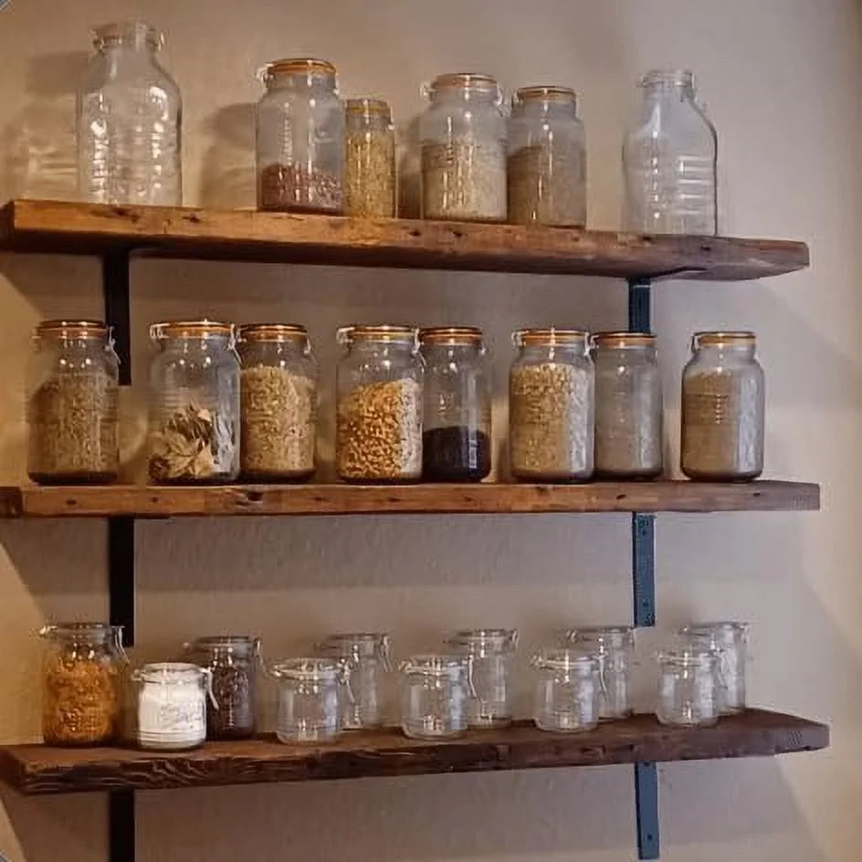 Reclaimed Wood Mantel Shelf 54" L x 8" D A116