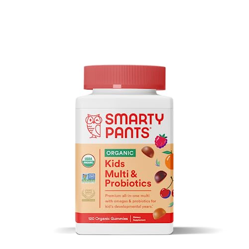 Organic Kids Multivitamin Gummy Vitamins Assorted Fruit Flavor 120 Gummies L967511