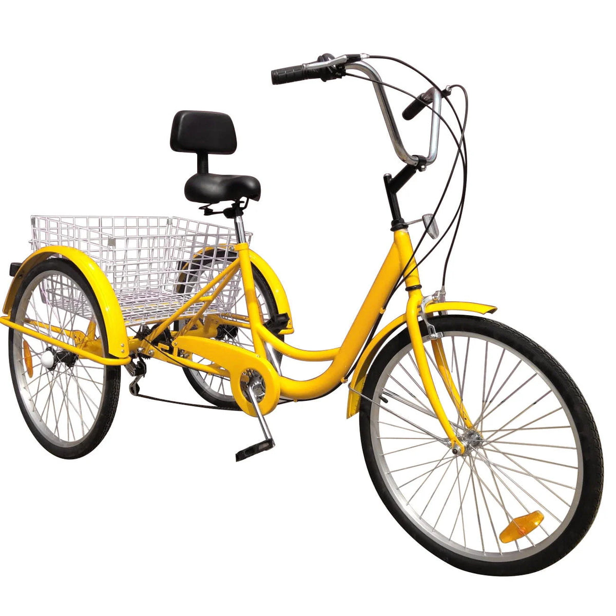 7-Speed Adult 3-Wheel Tricycle with Basket N783