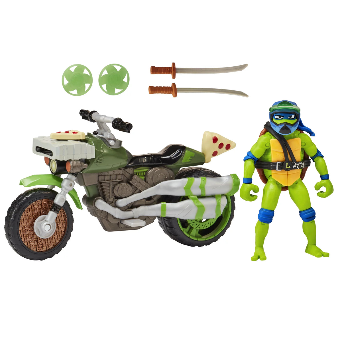 Ninja Kick Cycle with Leonardo Figure Z235