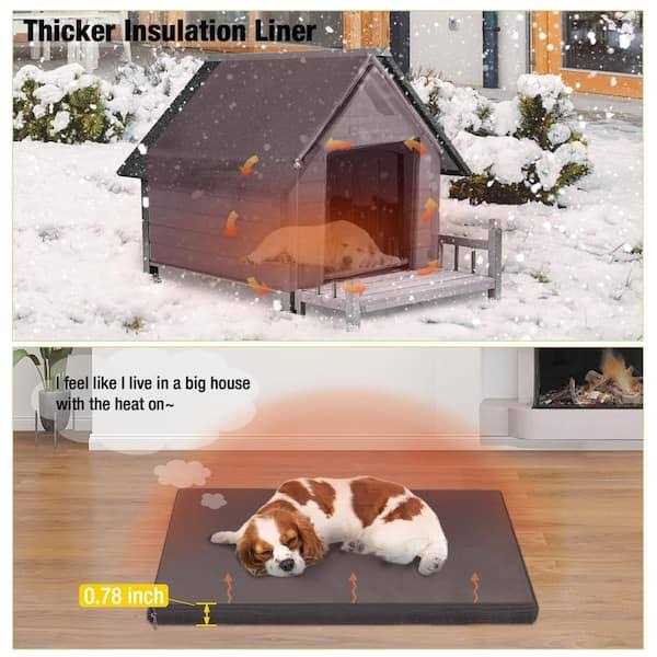 Insulated Large Dog House with Liner Y849