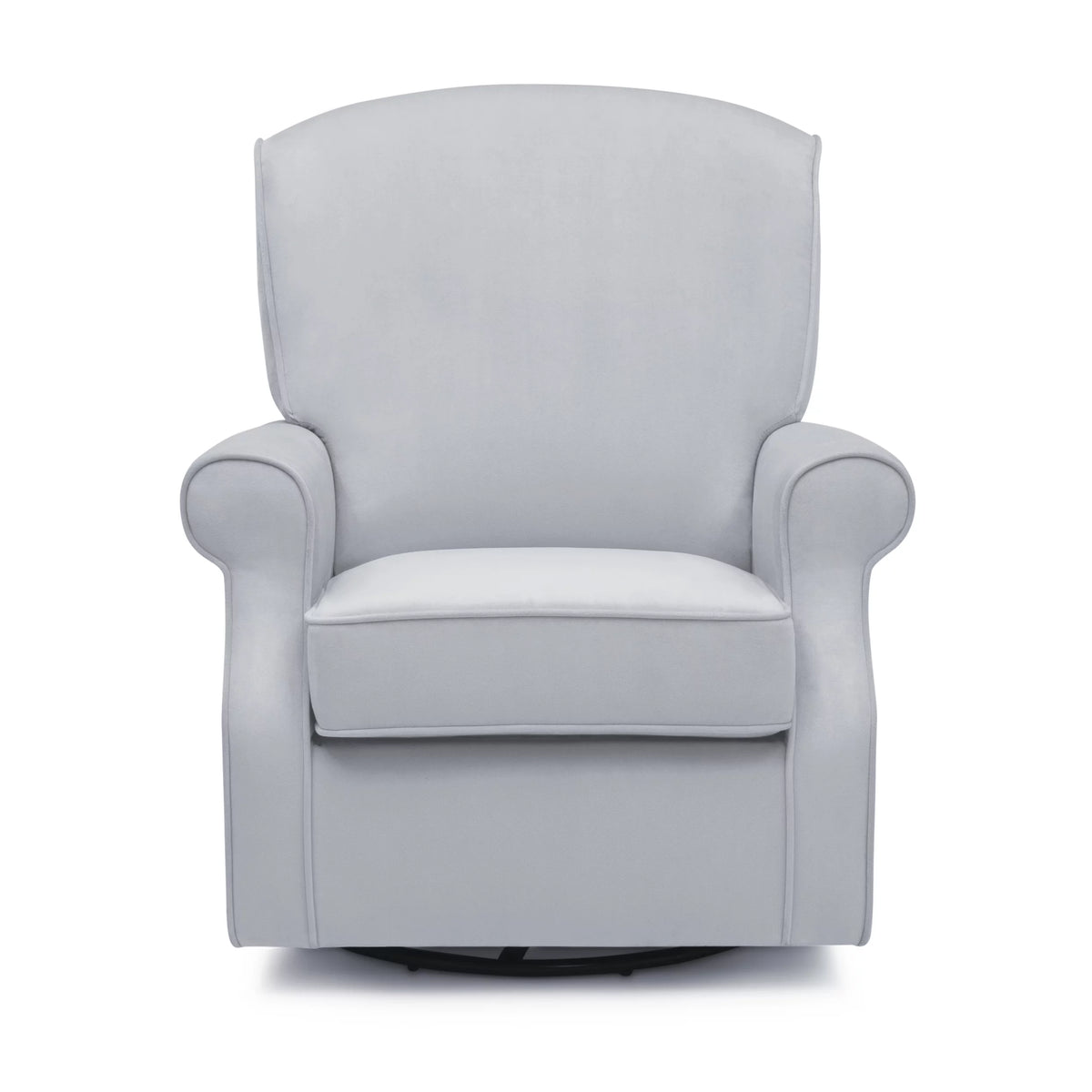 Dolphin Grey Velvet Swivel Rocker Chair N897850