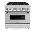 36 in. Stainless Steel Gas Burner Electric Oven Range I435