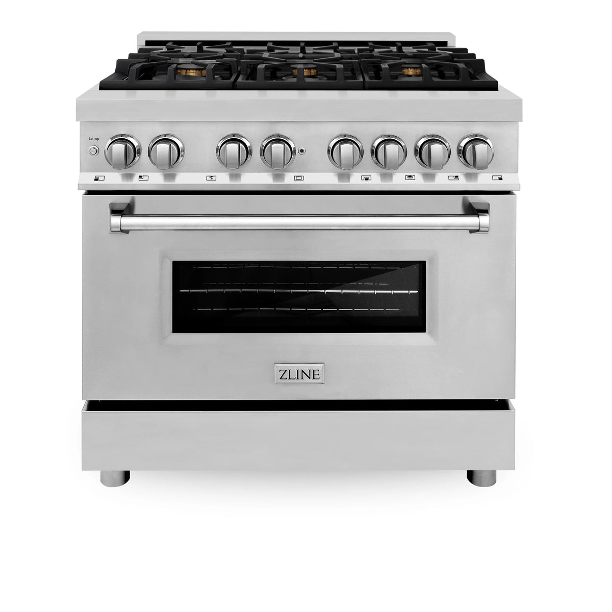 36 in. Stainless Steel Gas Burner Electric Oven Range I435