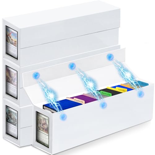 Black Magnetic Trading Card Storage Box 4 Pack W815