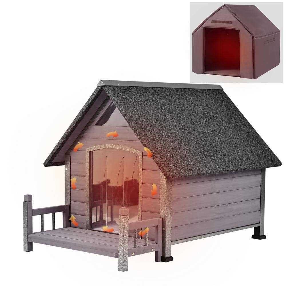 Insulated Large Dog House with Liner Y849