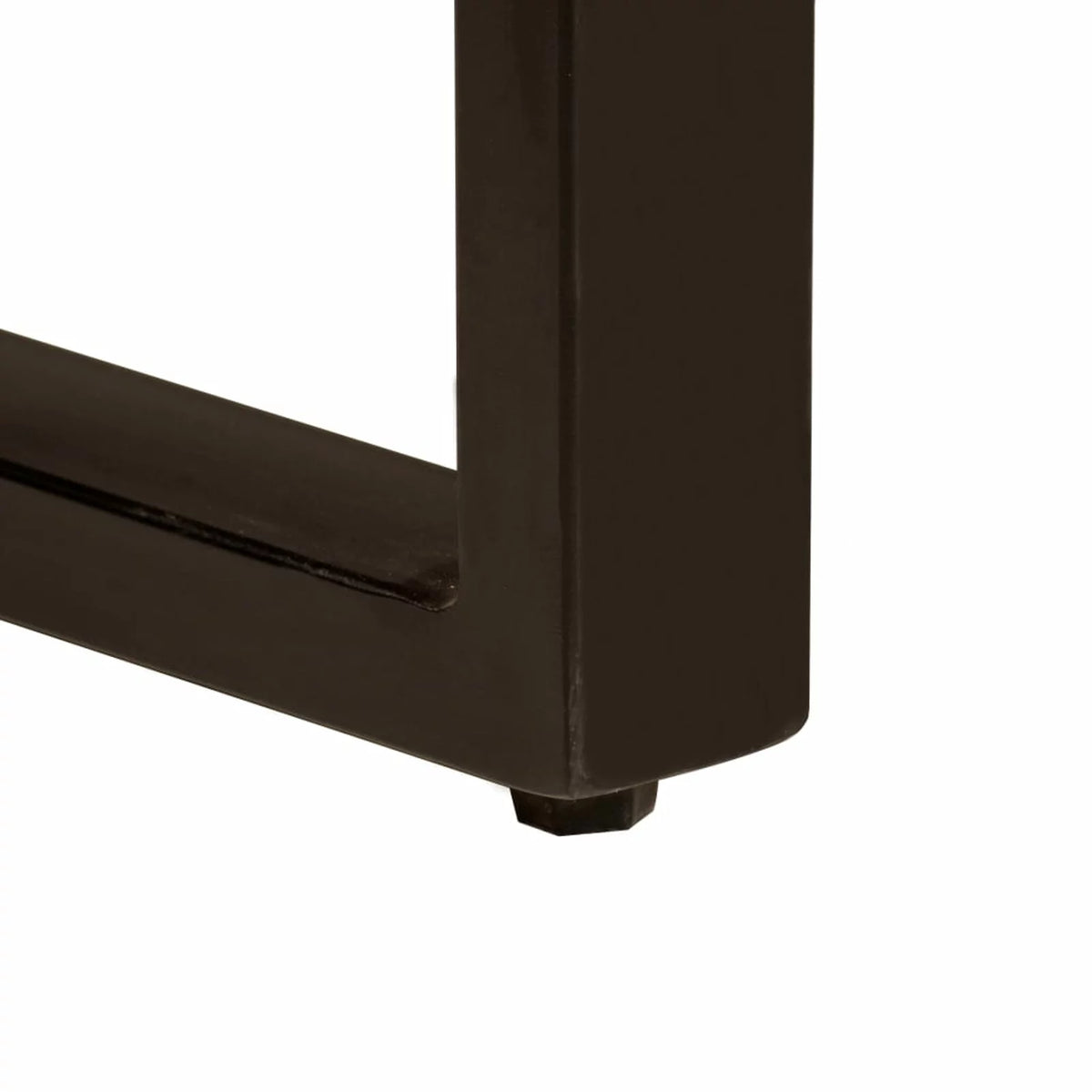 Sheesham Wood Tabletop Dining Table with Steel Legs T88187
