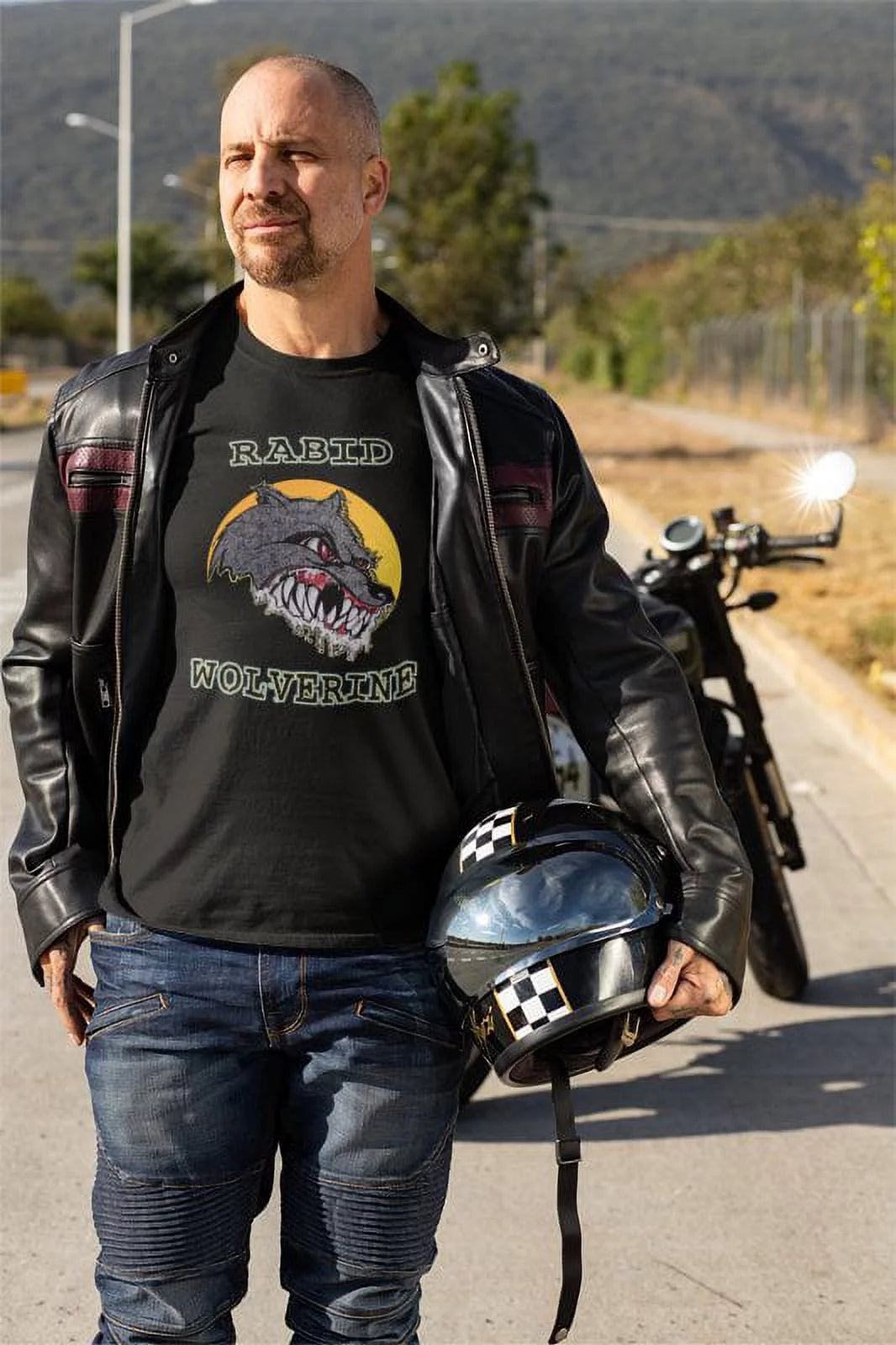 Men's Black T-shirt L224