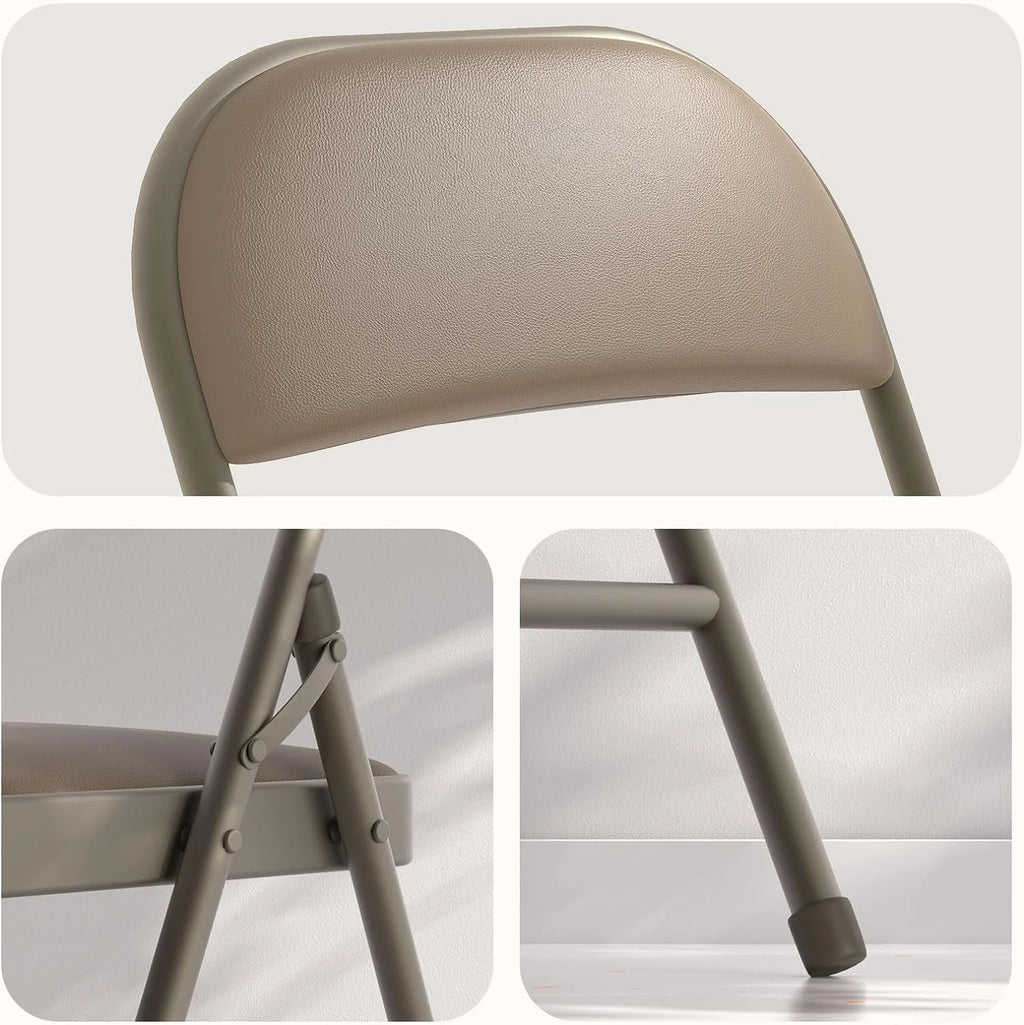 4 Pack Black Padded Folding Chairs O5837