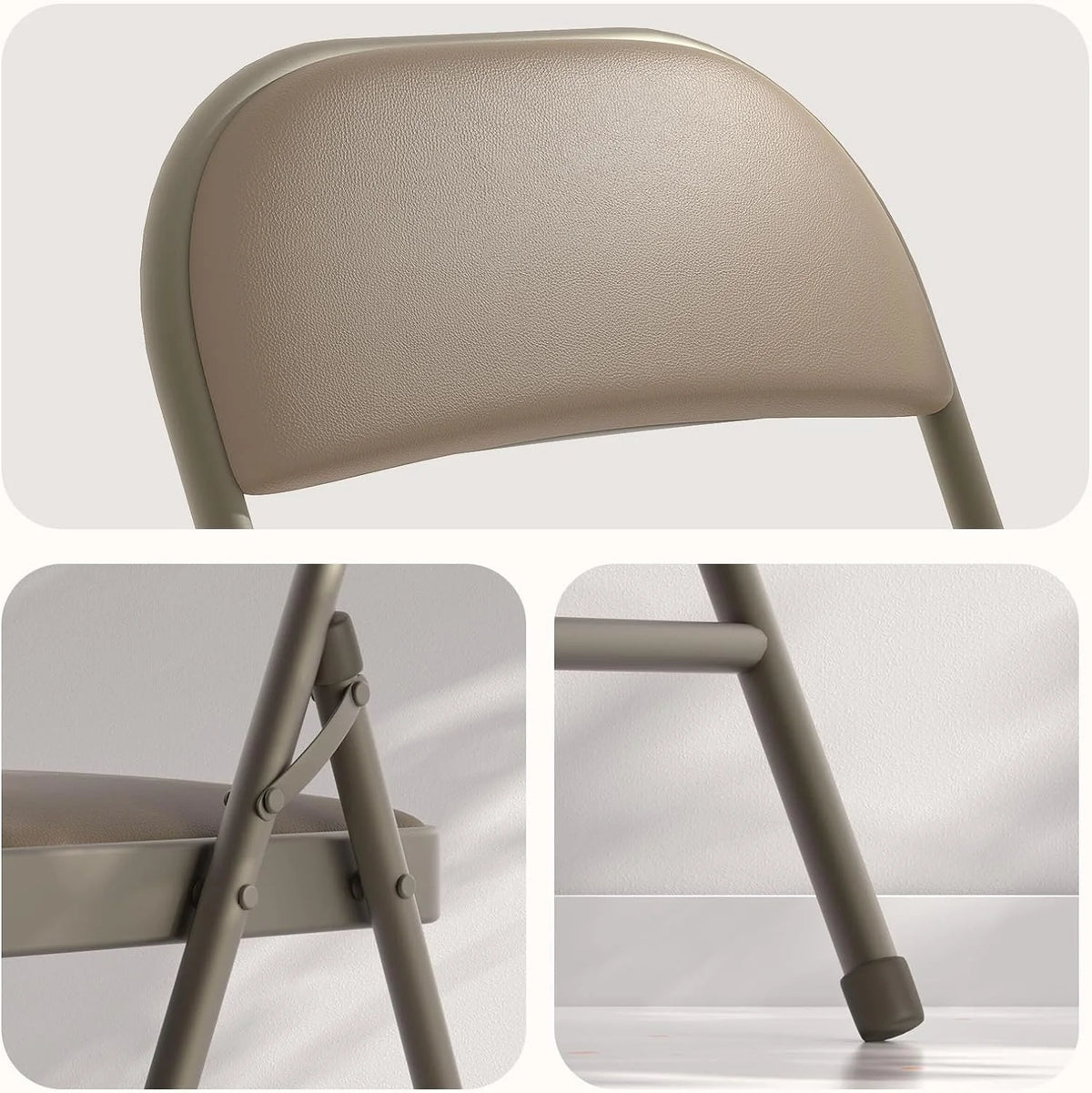 4 Pack Black Padded Folding Chairs O5837