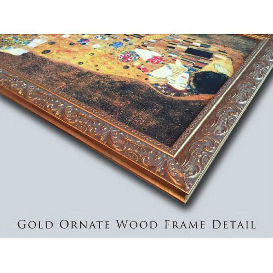 Gold Ornate Wood Framed Art Print U8662