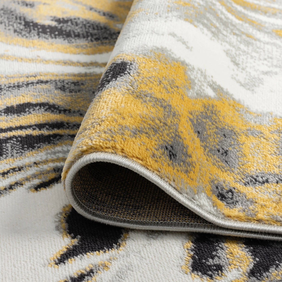 8x10 Yellow Modern Area Rug C891
