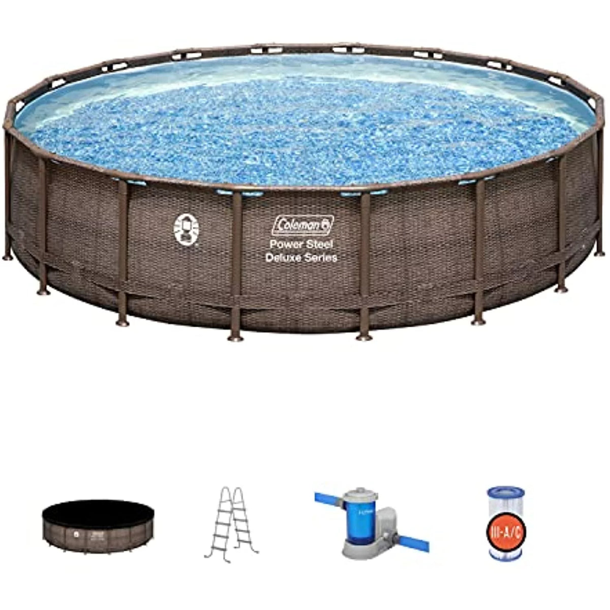 Round Metal Frame Above Ground Pool Set V8743