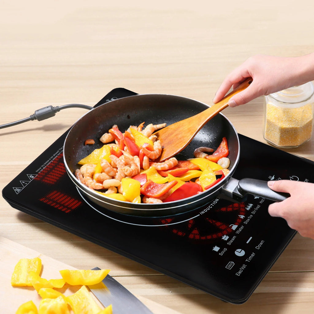 1000W Portable Induction Cooktop with Child Safety Lock & Timer S81758