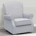 Dolphin Grey Velvet Swivel Rocker Chair N897850