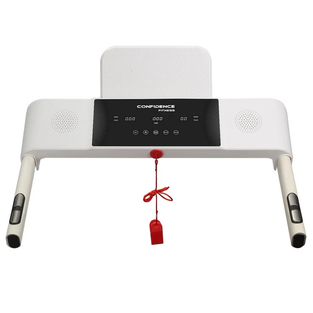 White/Pink Electric Treadmill Y652