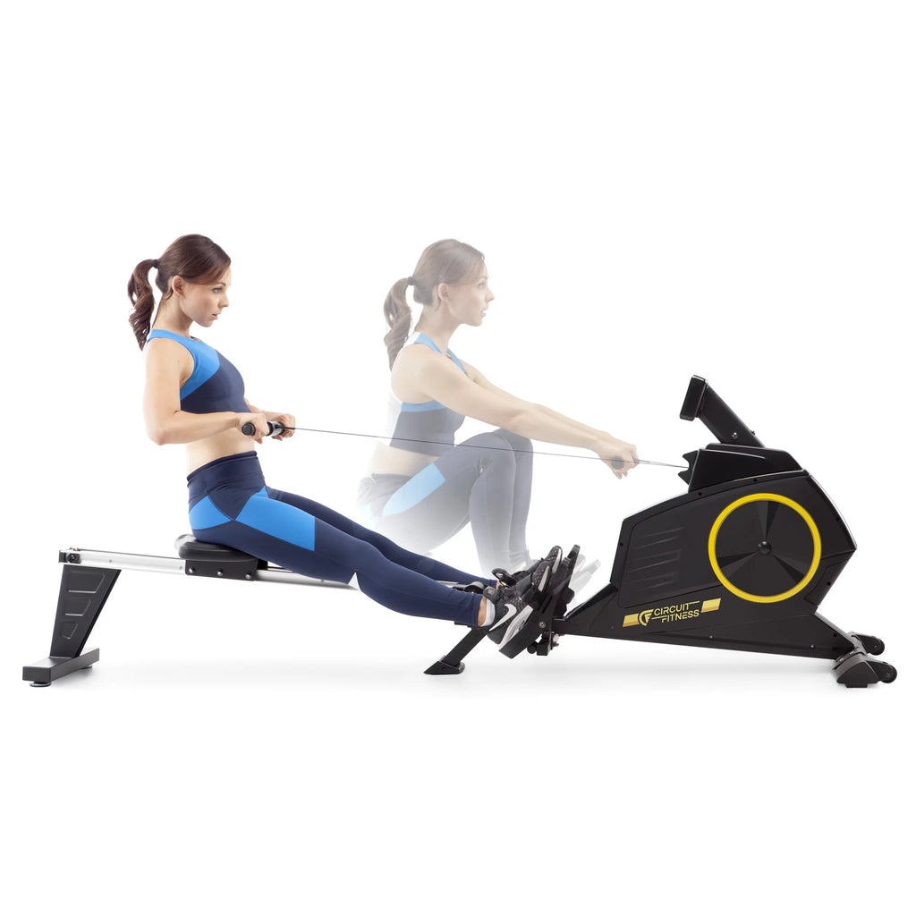 Foldable Magnetic Rowing Machine with 8 Resistance Settings N902917