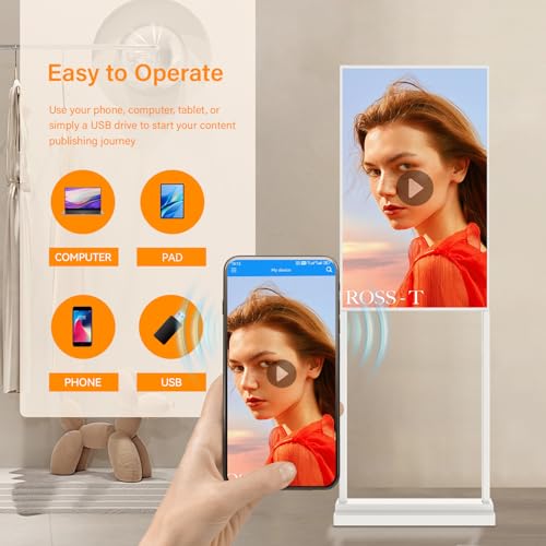 32 inch Digital Signage Kiosk LCD Advertising Display White 2+32GB 2K 700nits Android OS J39733