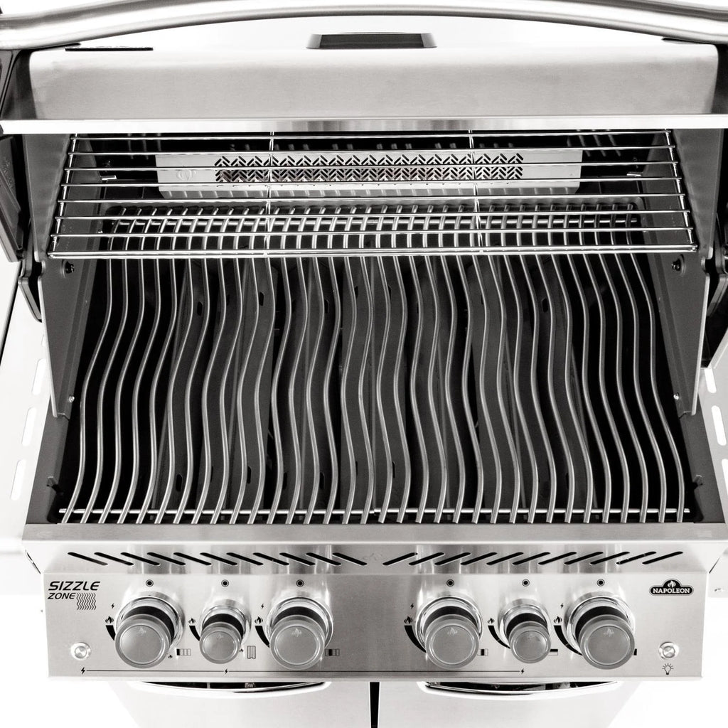 Propane Gas Grill With Infrared Rear Burner And Infrared Side Burner S308422