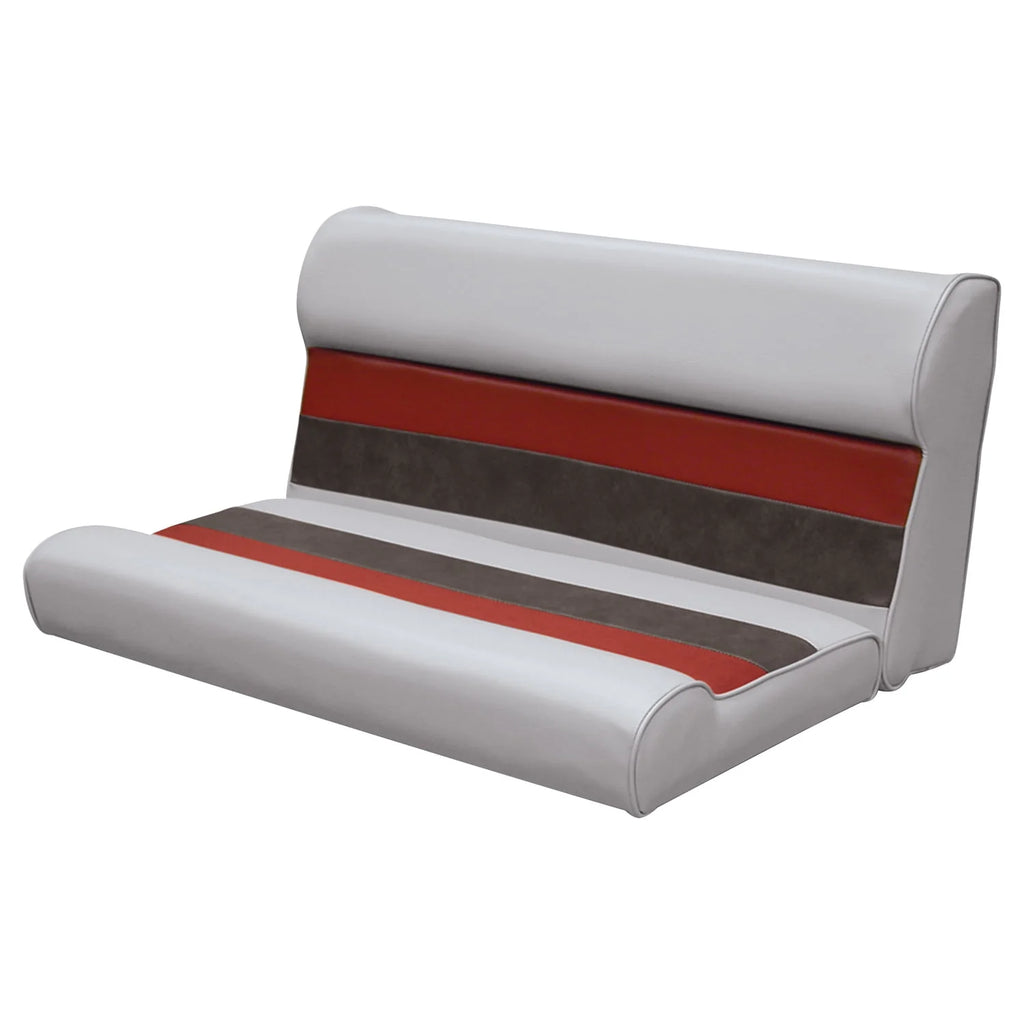 Gray Navy Blue Boat Seat and Backrest Cushion Set Q3359