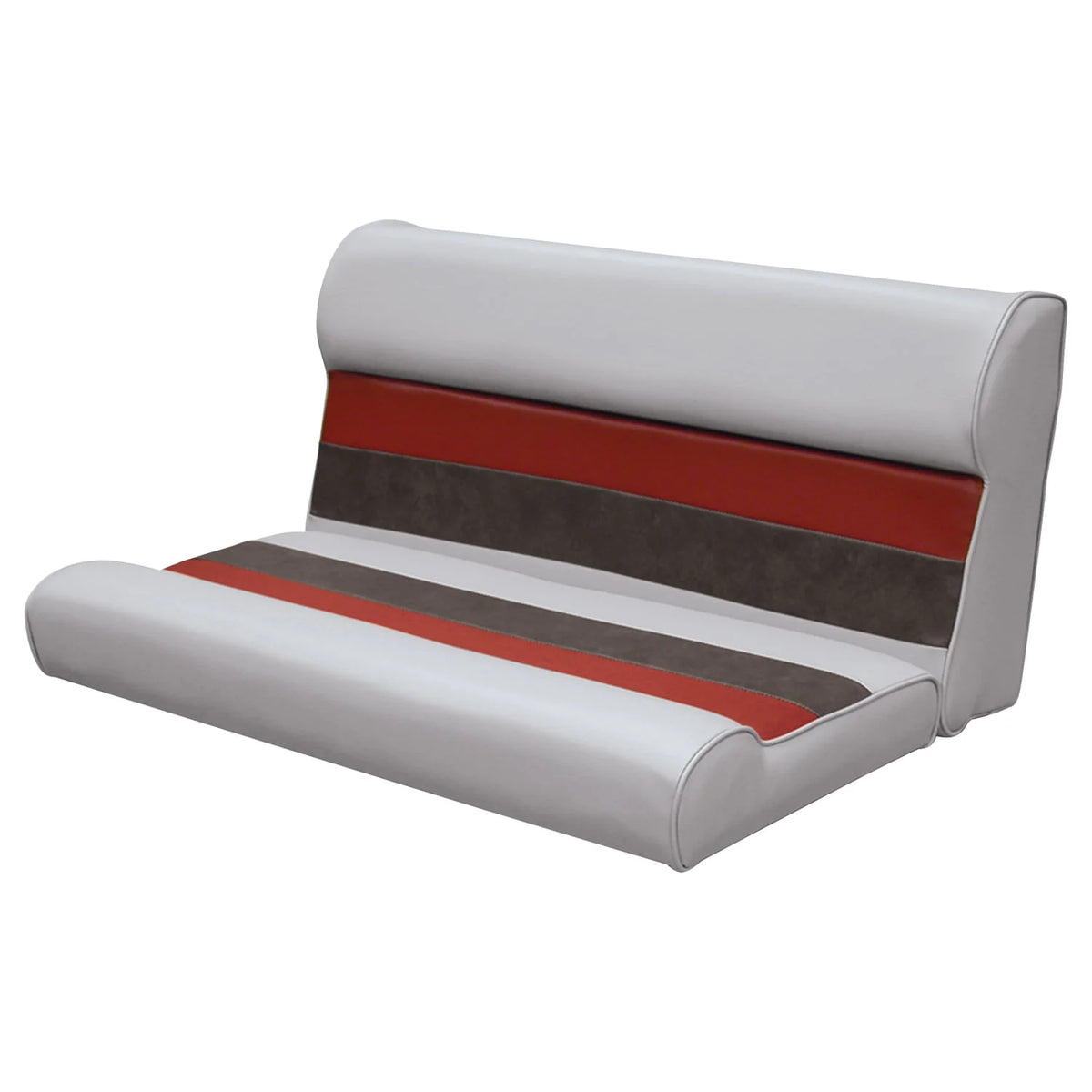 Gray Navy Blue Boat Seat and Backrest Cushion Set Q3359