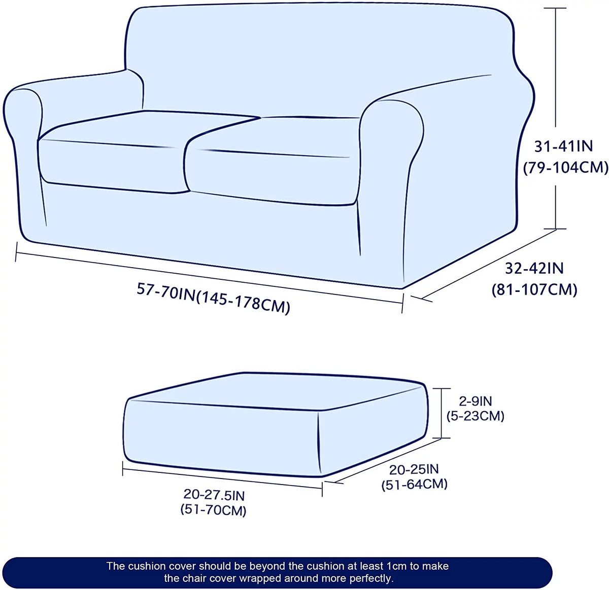 3-Piece High Spandex Textured Grid Sofa Slipcover M68501