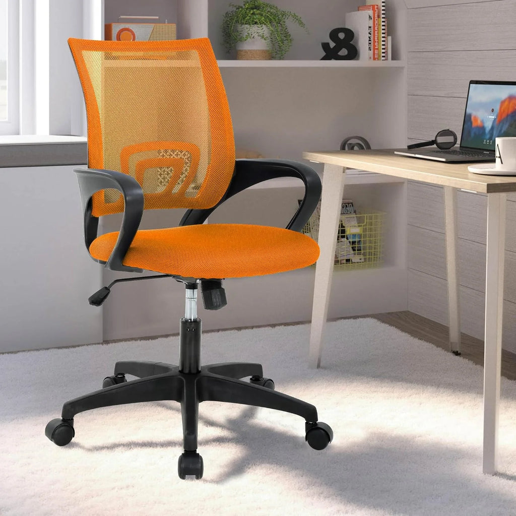 Orange Mesh Ergonomic Office Chair with Lumbar Support Y5709