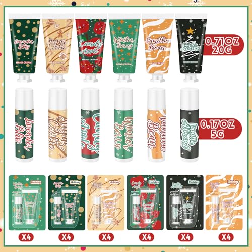 Christmas Hand Cream and Lip Balm Gift Set 48pcs Z30731
